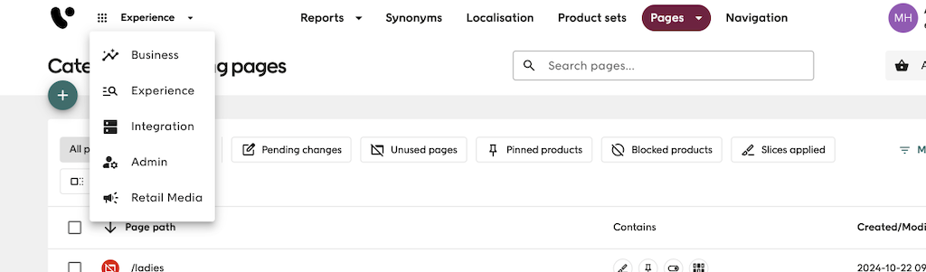 Campaign management in Elevate screenshot