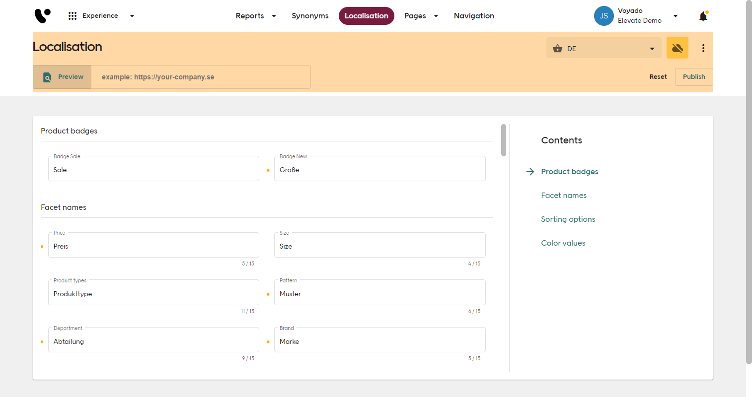 localisation preview screenshot