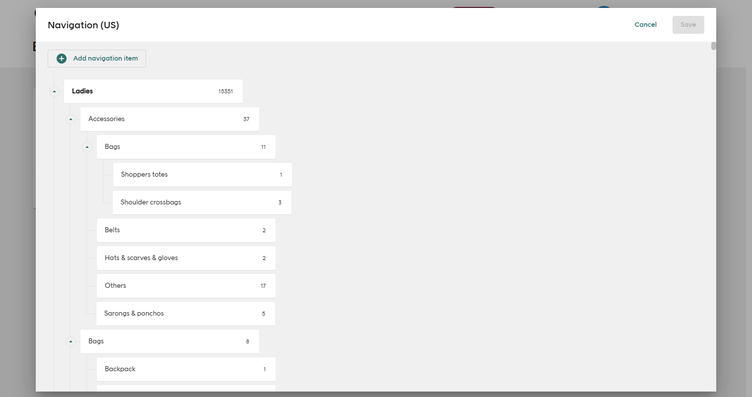 navigation tab  pages screenshot