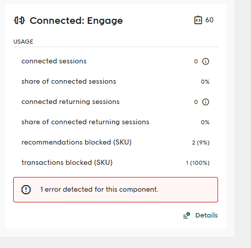 Screenshot of the Connected: Engage view in Elevate's Health Overview